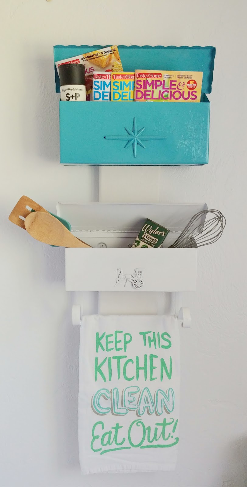 Repurposed Vintage Mailbox Storage Little Vintage Cottage