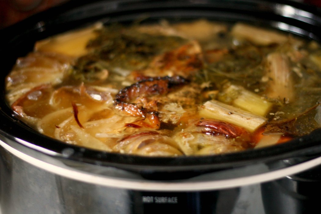 Slow Cooker Turkey Stock All Roads Lead to the Kitchen