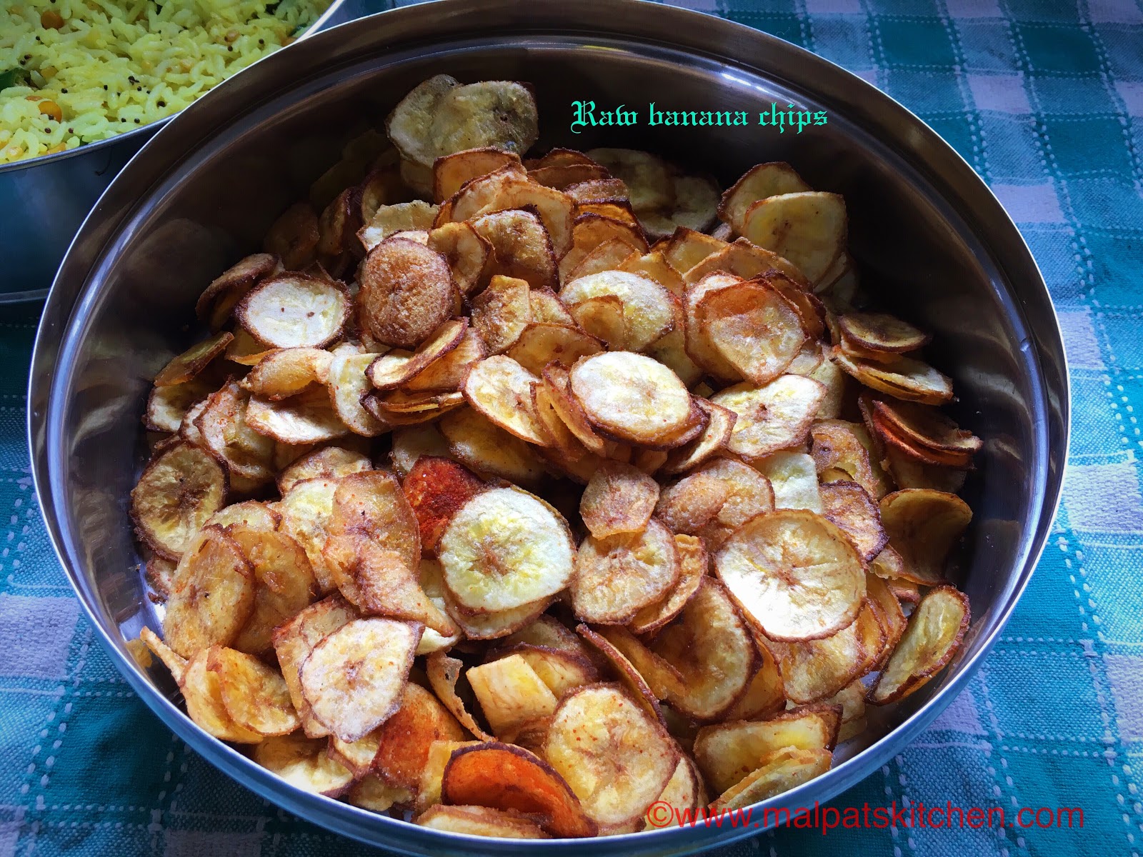 VAZHAKKAI CHIPS, how to make raw banana chips Malpats Kitchen