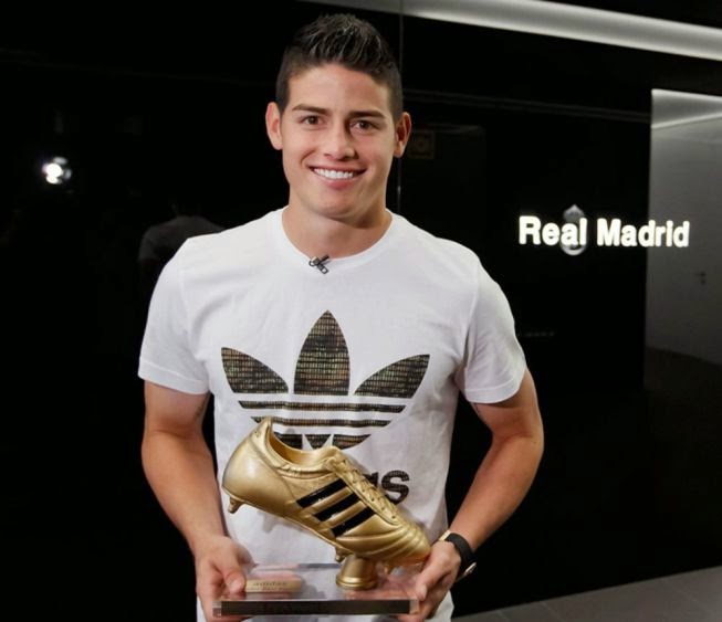 James Rodríguez recibe su "Bota de Oro" del Mundial de Brasil | Blog del Real Madrid