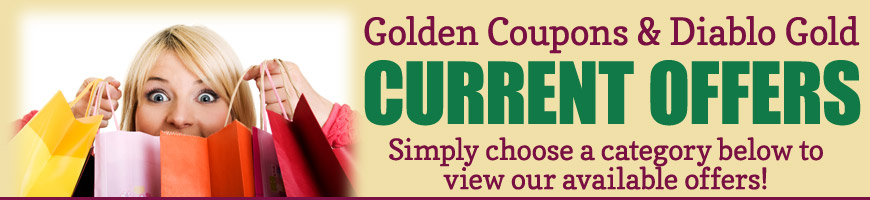 Golden Mailer and Diablo Gold Current Coupons
