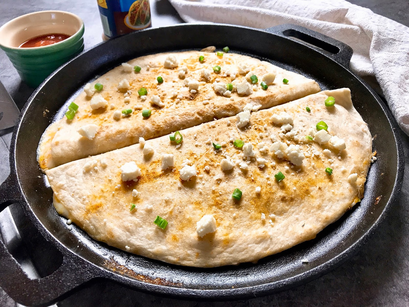 Three Cheese Burrito Quesadilla