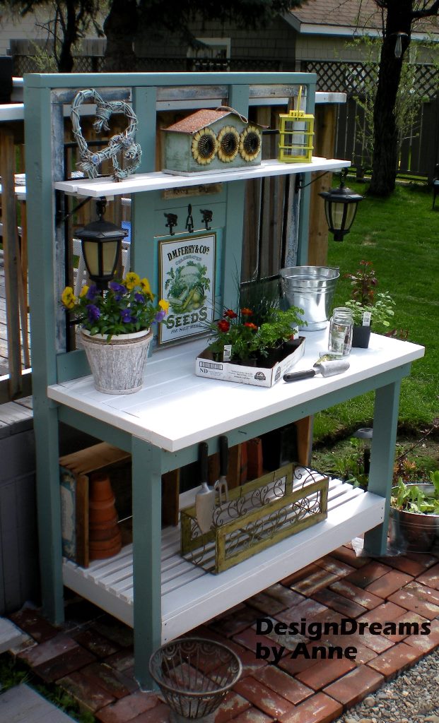 how to build a potting bench