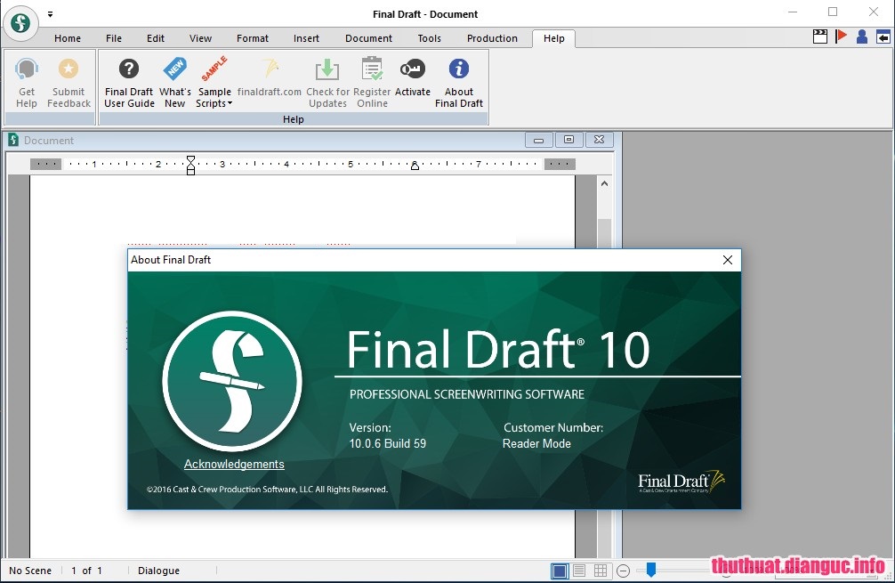 Download Final Draft 11.0.1 Build 40 Full Crck Viết bởi Dungtuyt
