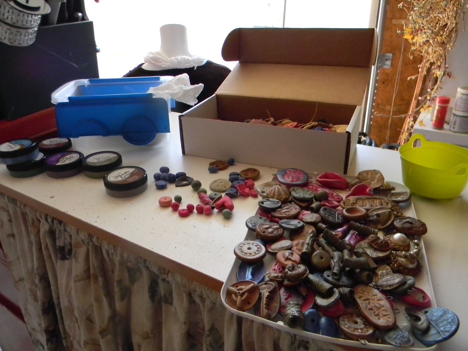 Artistic Endeavors 101: Workbench Wednesday: Polymer Bead Finishes