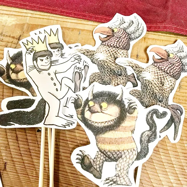 Where the Wild Things Are stick puppets