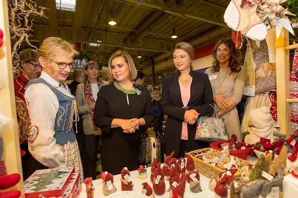 Grand Duchess Maria Teresa and Hereditary Grand Duchess Stéphanie were accompanied by Prime Minister Xavier Bettel 