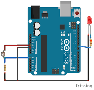 Arduino Light Sensor Circuit using LDR - Mechatronics LAB- Internet Of ...