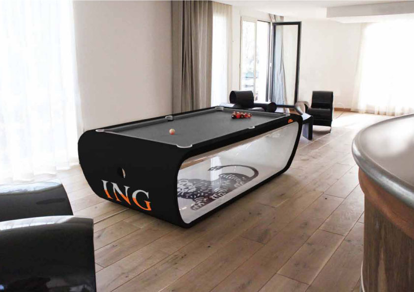 If It's Hip, It's Here (Archives) Black Light Billiard Tables by