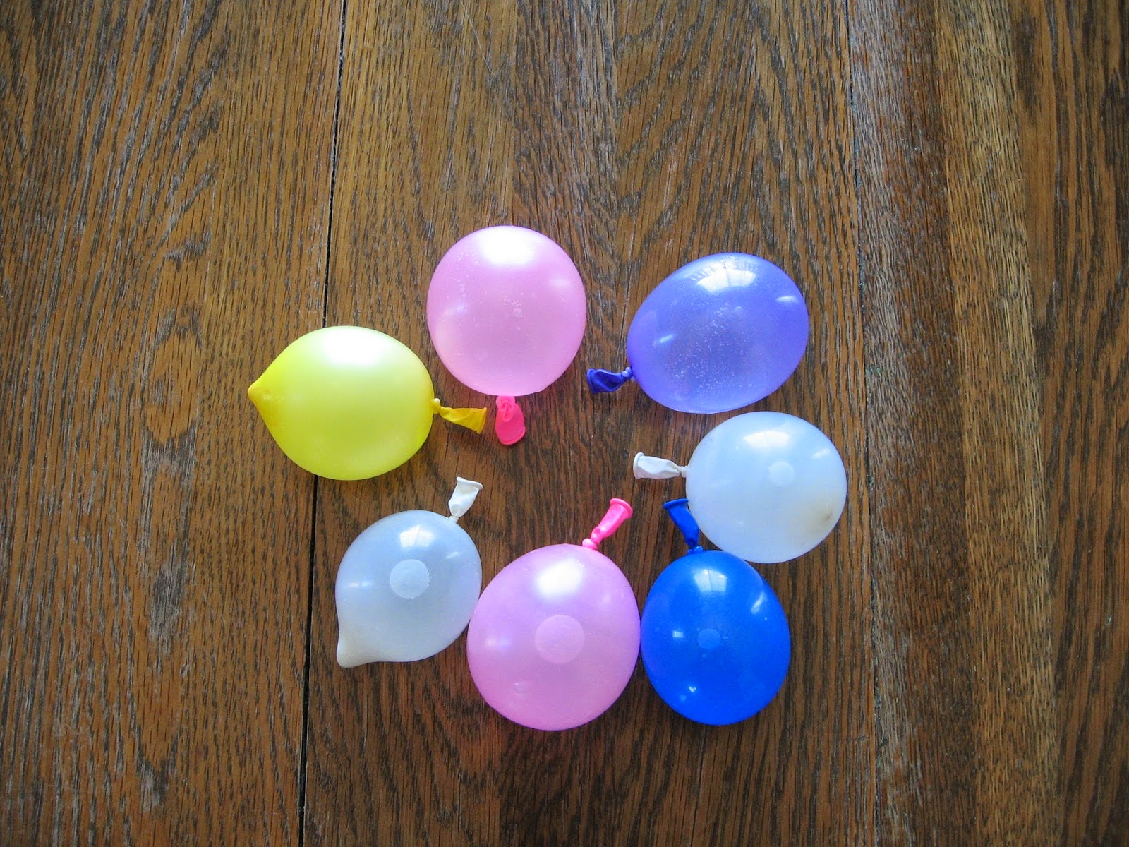 Almost Unschoolers Summer Fun 2014 Water Balloon Paddle Ball