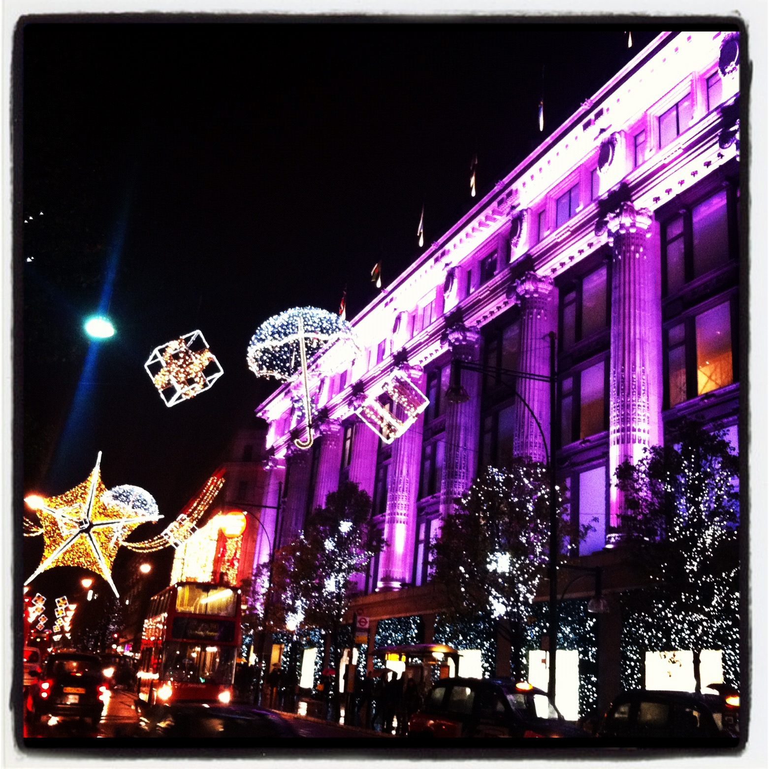 Oxford Street Christmas Lights A Little Further North