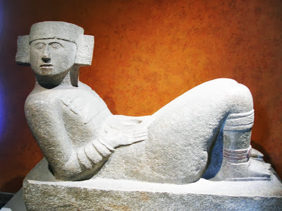Chac Mool sculpture at the National Museum of Anthropology in Mexico City