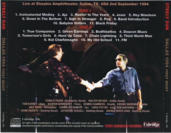 T.U.B.E. Steely Dan 19940902 Dallas, TX (SBD/FLAC)