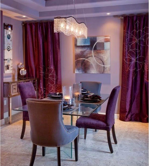 Purple Dining room ideas