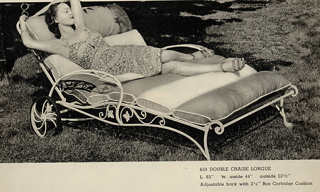 chaise salterini double woodard spring eventually longue