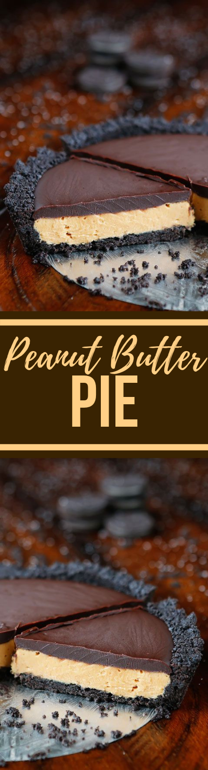 Chocolate Peanut Butter Pie #Pie #Chocolate Chocolate Peanut Butter Pie #Pie #Chocolate