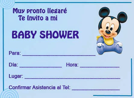 Tarjetas e Invitaciones de Baby Shower para Niños, parte 3