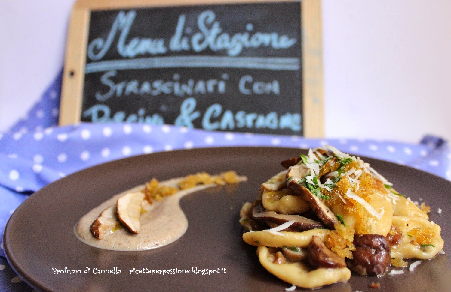 strascinati con castagne e porcini - concentrato d'autunno