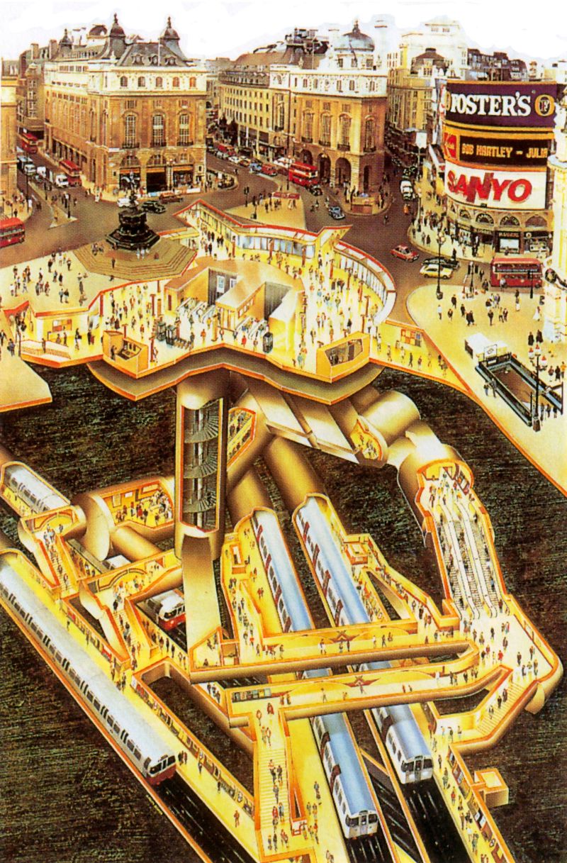London's Hidden Tunnels These Amazing Vintage Cutaway Diagrams Show