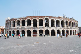 The Arena di Verona hosted a football match in the early days of the local football team, Hellas Verona