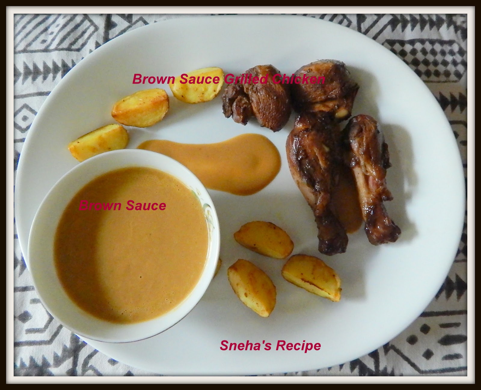Brown Sauce Grilled Chicken Spain Sneha's Recipe