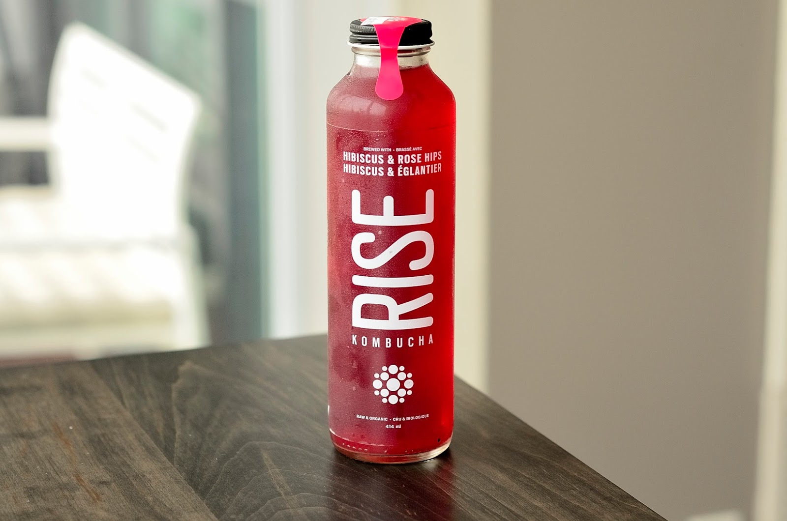 What I Drink At Work: Rise Kombucha Hibiscus and Rose Hips