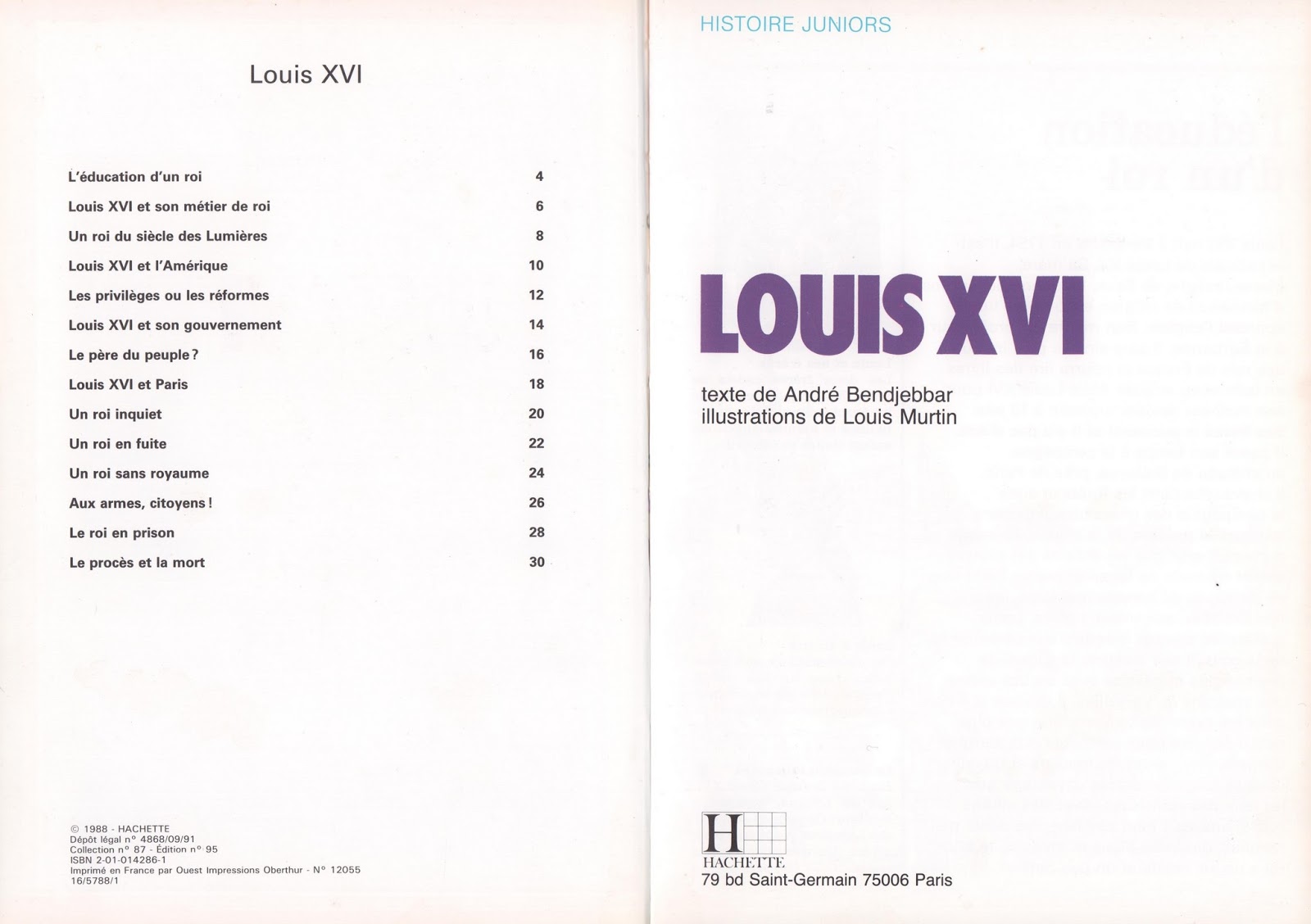leçons de choses louis
