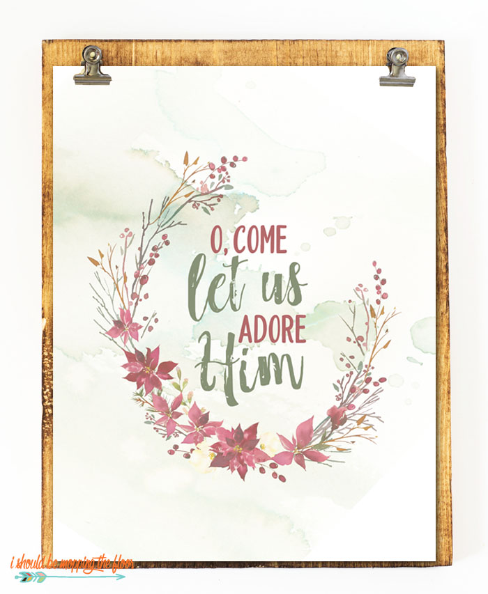 These four lovely Watercolor Christmas Printables are the perfect addition to any holiday decor.