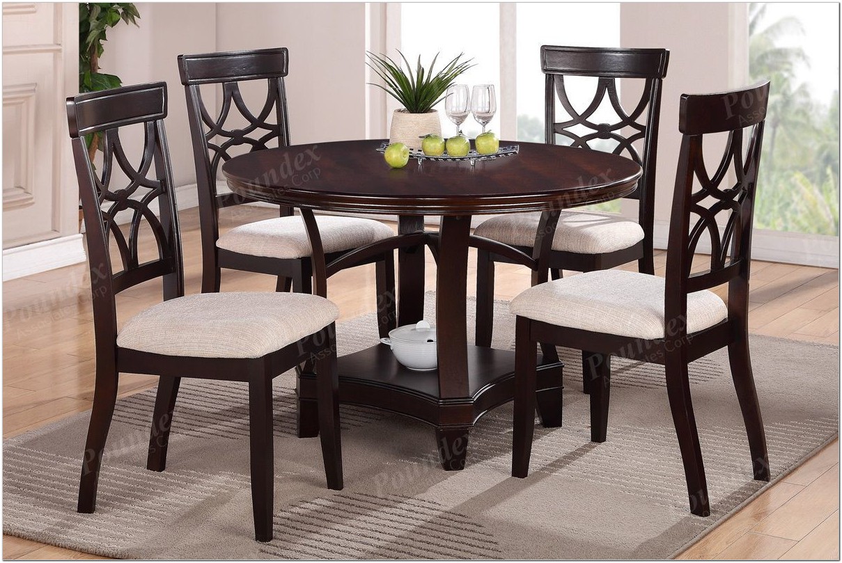 Amari Espresso Round Dining Table