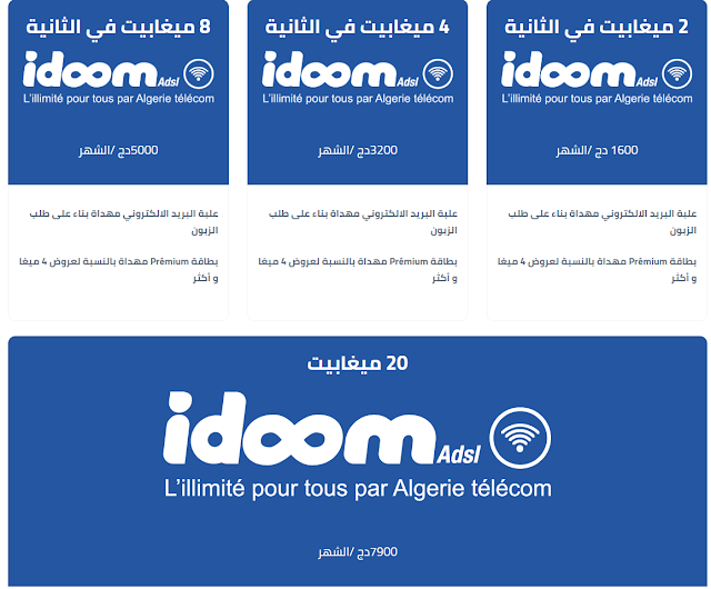 أسعار خدمة ADSL من اتصالات الجزائر لسنة 2019 !