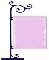 Plaquinha cute lilás x - Criação Blog PNG-Free