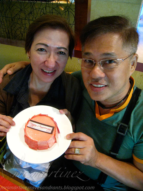 surprise wedding anniversary cake from EDSA Shangri la