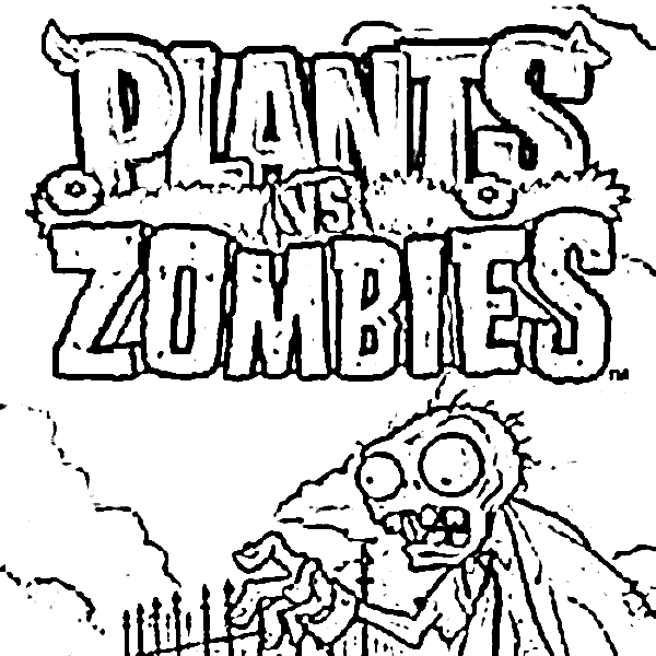 Free coloring pages of plants vs zombie