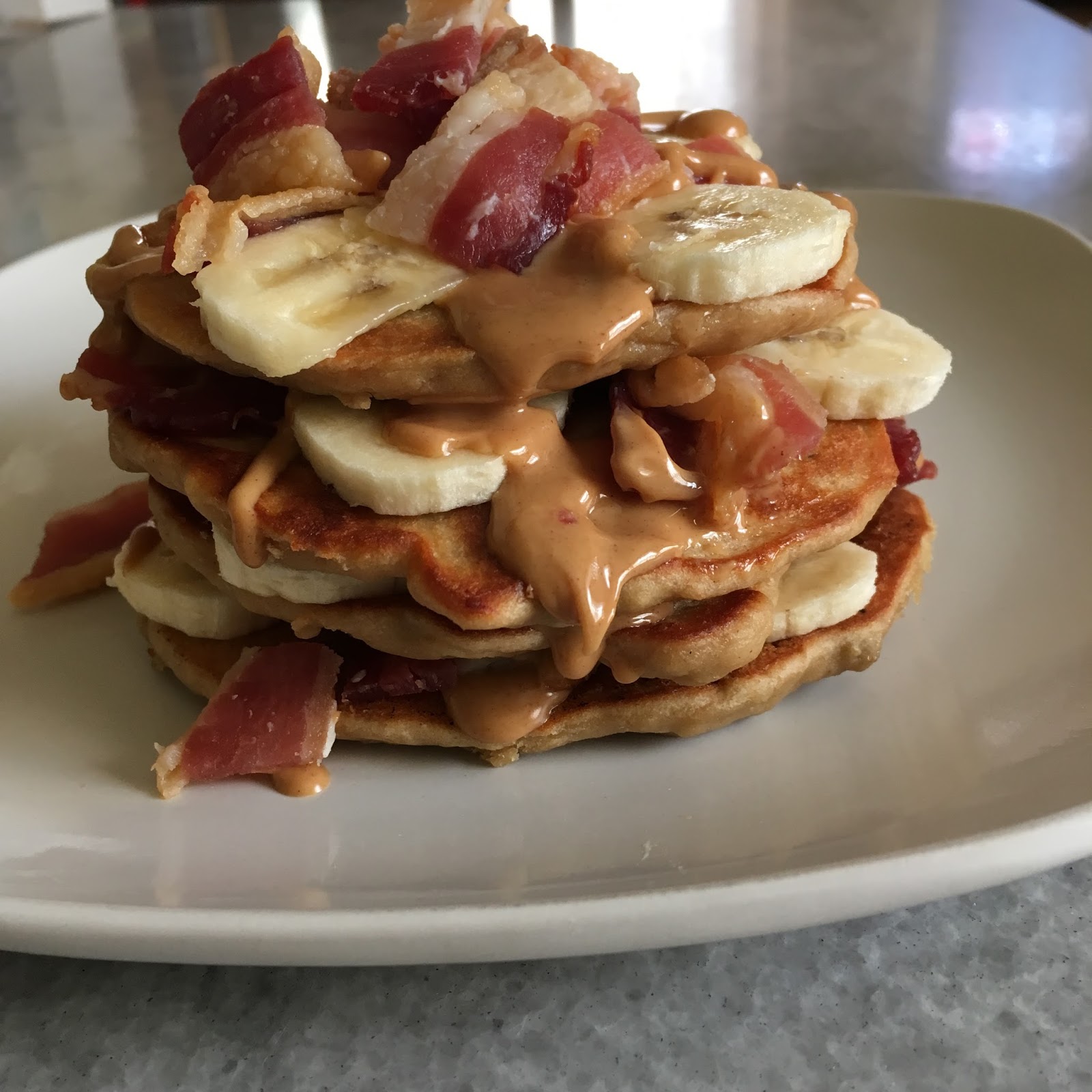 EZ Gluten Free Quinoa Pancakes Elvis Style