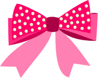 Laço poá rosa- criação Blog LacreMania Laço de bolinha