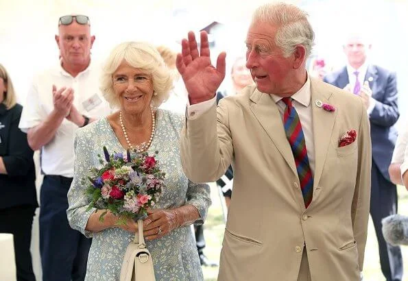 The Duke and The Duchess attended a garden party which celebrated the 50th anniversary of Ginsters bakery, Ginsters