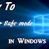 How to enter Windows 10's Safe Mode