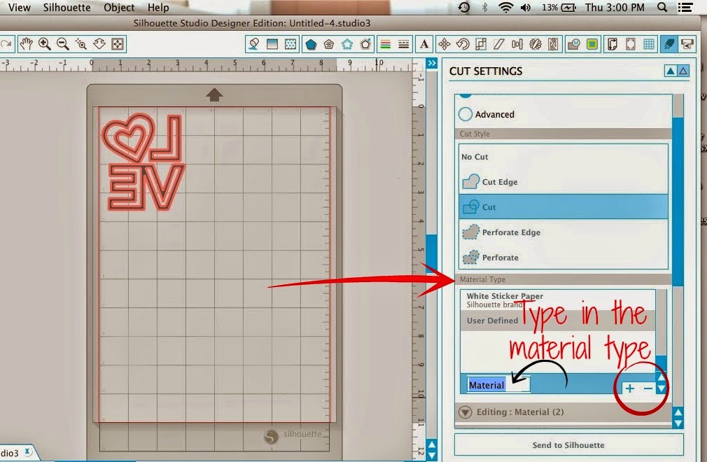 How to Add Custom Material Cut Settings to Silhouette Studio