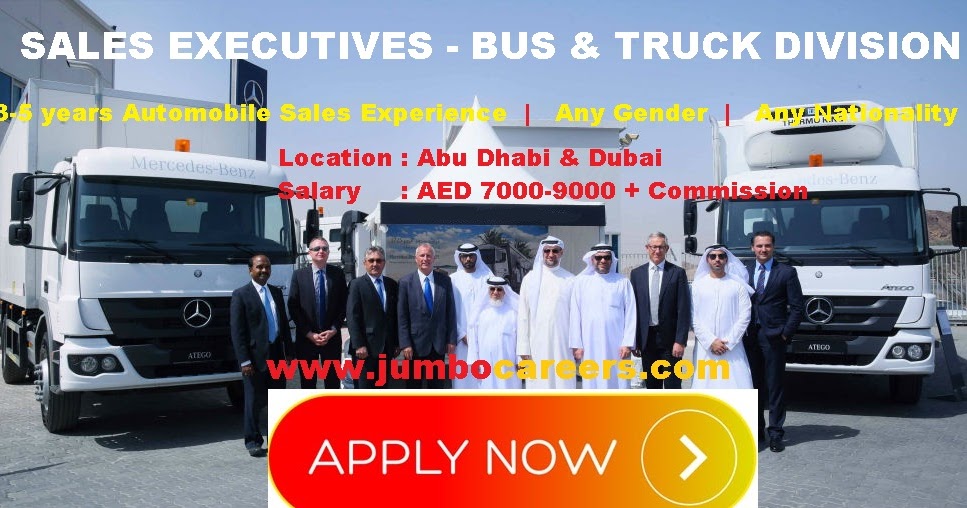 Sales Executive Job in Automobile Industry ( Bus and Truck) UAE