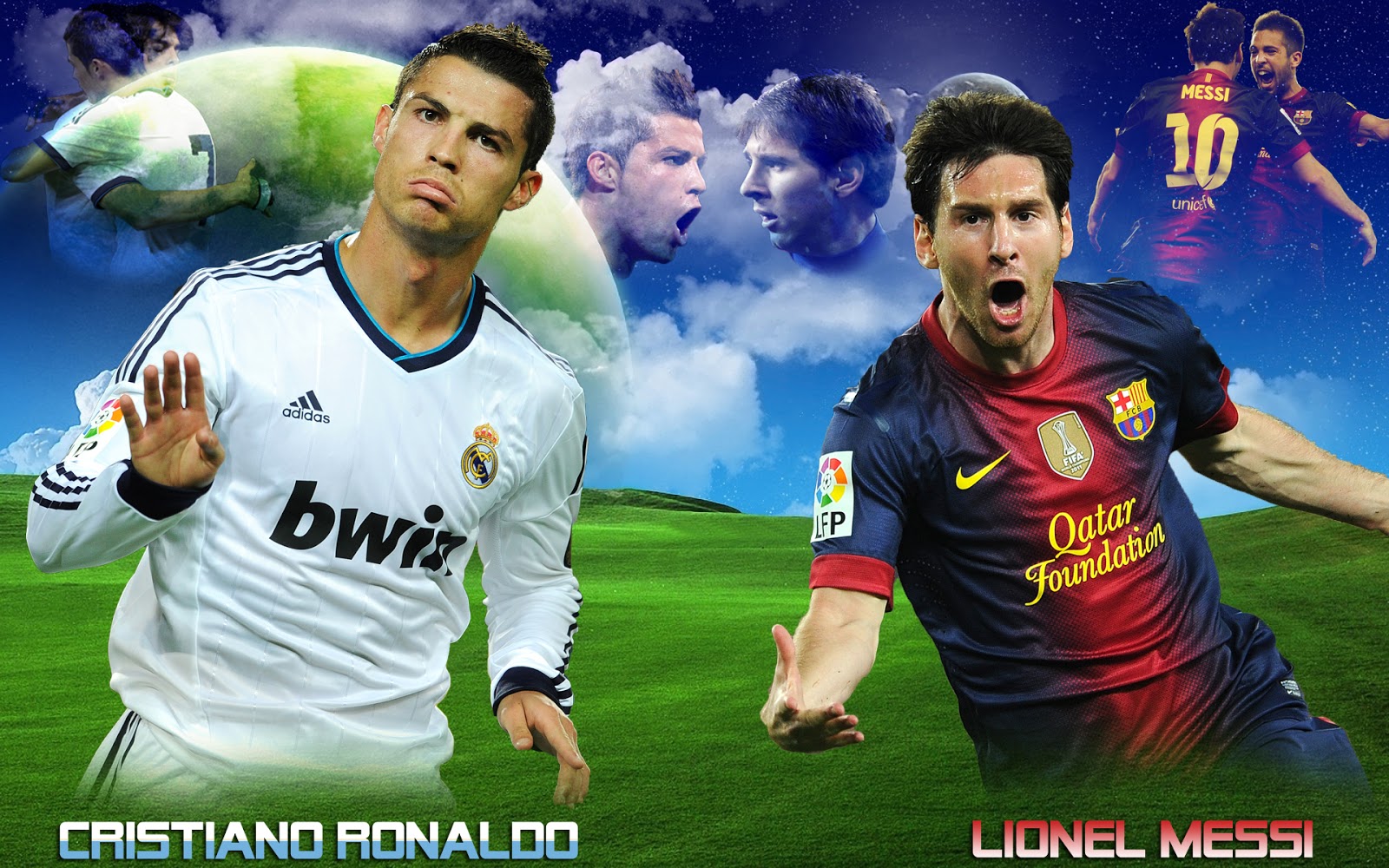 Cristiano Ronaldo vs Lionel Messi 2013 Wallpapers HD