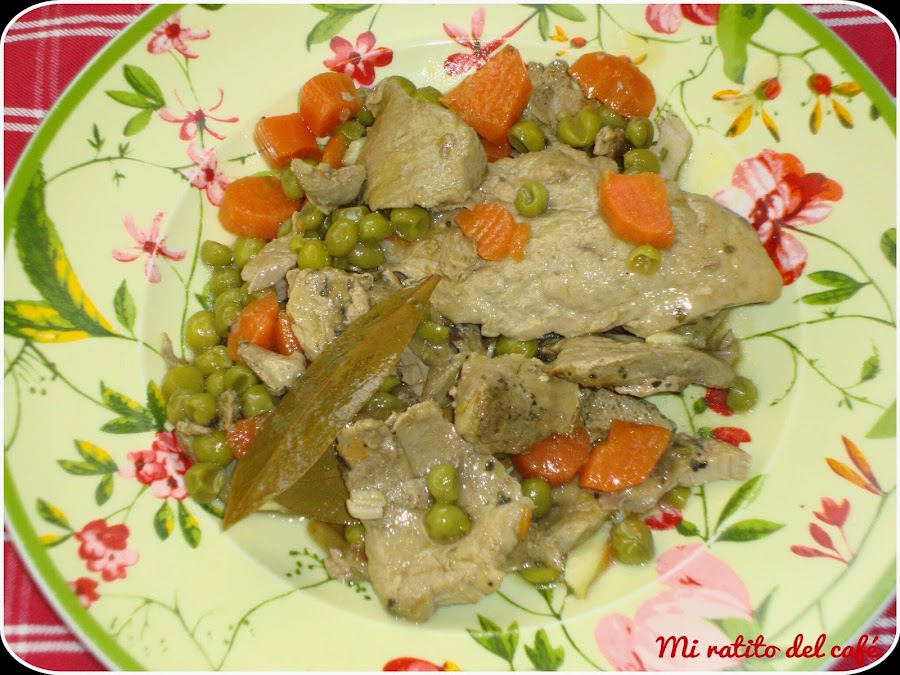 Solomillo de cerdo con verduras