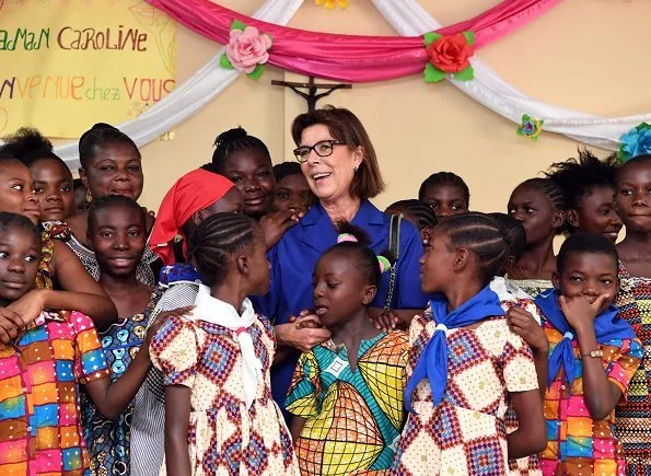 President of the World Association of Children's Friends (AMADE), Princess Caroline of Hanover visited the Kinshasa city