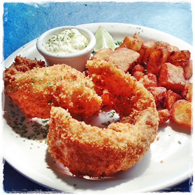 panko crusted fish and chips