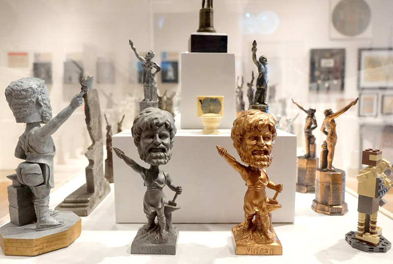 Building Collector Souvenirs & History of Vulcan Statue in Birmingham