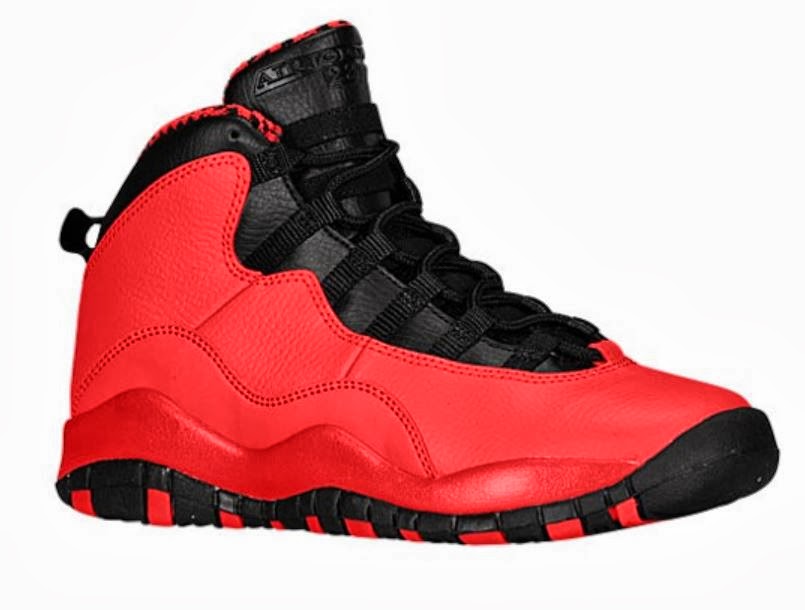 THE SNEAKER ADDICT: Air Jordan 10 Fusion Red GS Sneaker Available Now ...