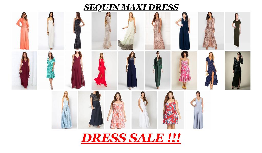 Dressers For Sale Cheap - Sequin Maxi Dress
