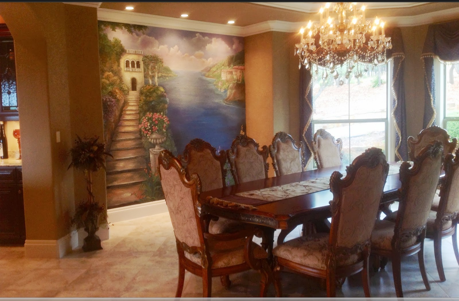 dining room mural id