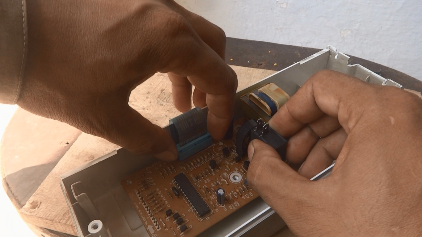 Microwave oven front panel keypad repair and modification Engineering