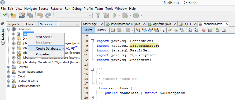 Computer Programming: How to create Database connection in JAVA using ...
