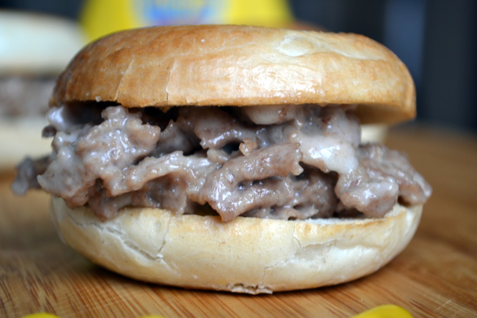 Cheese steak bagel Varomeando Recetas para Thermomix